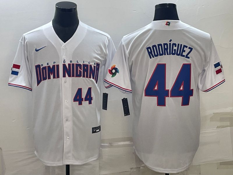 Men 2023 World Cub #44 Rodricuez White Nike MLB Jersey1->more jerseys->MLB Jersey